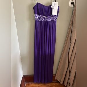 David's Bridal City Triangle purple  size 5bridesmaid prom dress